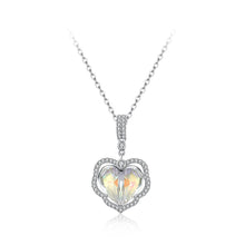 Load image into Gallery viewer, 925 Sterling Silver Fashion Elegant Heart Pendant with Austrian Element Crystal and Necklace - Glamorousky