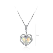 Load image into Gallery viewer, 925 Sterling Silver Fashion Elegant Heart Pendant with Austrian Element Crystal and Necklace - Glamorousky