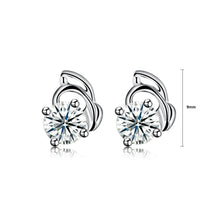 Load image into Gallery viewer, 925 Sterling Silver Simple Delicate Mini Cubic Zircon Ear Studs and Earrings - Glamorousky
