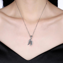 Load image into Gallery viewer, 925 Sterling Silver Retro Elegant Fashion Angel Wings Pendant and Necklace with Cubic Zircon - Glamorousky