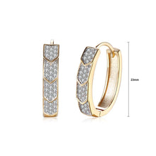 Load image into Gallery viewer, Fashion Elegant Plated Champagne Gold Arrow Cubic Zircon Earrings - Glamorousky
