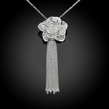 Load image into Gallery viewer, Elegant Romantic Fashion Rose Flower Tassel Pendant Necklace - Glamorousky