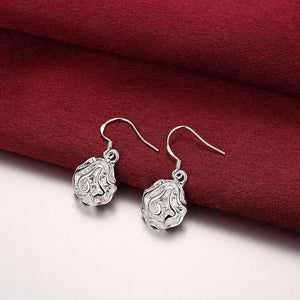 Elegant Romantic Fashion Rose Flower Earrings - Glamorousky