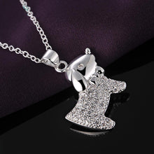 Load image into Gallery viewer, Sparkling Simple Fashion Cute Puppy Dog Cubic Zircon Necklace Pendant - Glamorousky