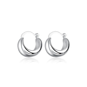 Fashion Simple Geometric Semicircle Earrings - Glamorousky