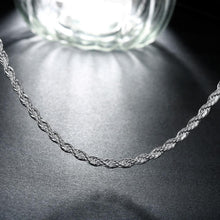 Load image into Gallery viewer, Fashion Simple 3MM Twisted Rope Necklace 45cm - Glamorousky
