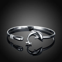 Load image into Gallery viewer, Simple Classic Dolphin Bangle - Glamorousky