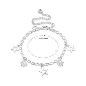 Fashion Simple Hollow Star Anklet - Glamorousky