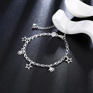 Fashion Simple Hollow Star Anklet - Glamorousky