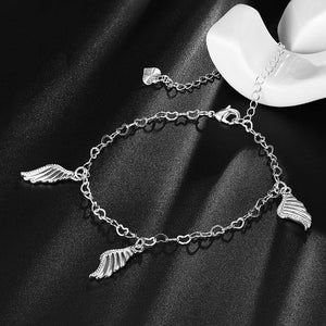 Fashion Simple Angel Wings Anklet - Glamorousky
