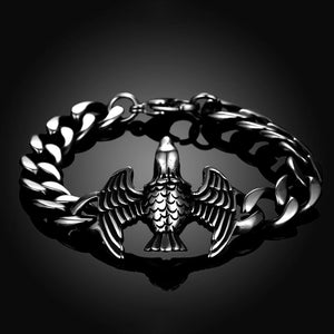 Fashion Ancient Mayan Eagle Titanium Steel Bracelet - Glamorousky