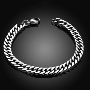 Fashion Simple 7mm Titanium Steel Bracelet - Glamorousky
