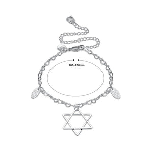 Simple Fashion Hollow Star Anklet - Glamorousky