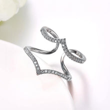 Load image into Gallery viewer, Fashion Simple Geometric Cubic Zircon Adjustable Open Ring - Glamorousky