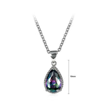 Load image into Gallery viewer, Fashion and Elegant Water Drop-shaped Pendant with Colored Cubic Zircon and Necklace - Glamorousky