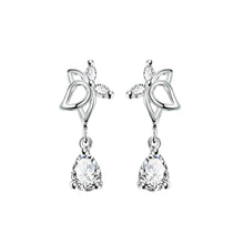 Load image into Gallery viewer, Fashion Elegant Hollow Butterfly Cubic Zircon Earrings - Glamorousky