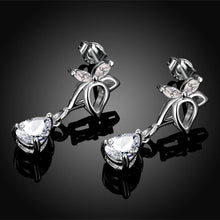Load image into Gallery viewer, Fashion Elegant Hollow Butterfly Cubic Zircon Earrings - Glamorousky
