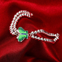 Load image into Gallery viewer, Elegant and Fashion Green Butterfly Ball Bead Bracelet - Glamorousky