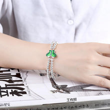 Load image into Gallery viewer, Elegant and Fashion Green Butterfly Ball Bead Bracelet - Glamorousky