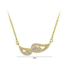 Load image into Gallery viewer, Elegant Personality Plated Gold Angel Wings Necklace with Cubic Zircon - Glamorousky