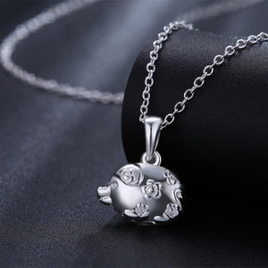 Simple and Cute Pig Pendant with Necklace - Glamorousky