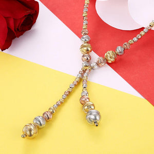 Fashion Simple Geometric Colorful Round Bead Necklace - Glamorousky