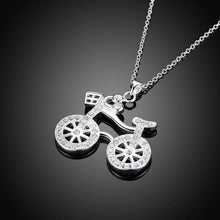 Load image into Gallery viewer, Fashion Simple Bicycle Pendant with Cubic Zircon and Necklace - Glamorousky