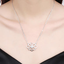Load image into Gallery viewer, Simple Fashion Hollow Pattern Cubic Zircon Necklace - Glamorousky