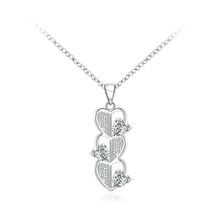 Load image into Gallery viewer, Simple Romantic Heart Pendant with Cubic Zircon and Necklace - Glamorousky