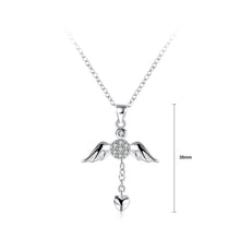 Load image into Gallery viewer, Fashion Heart Wing Pendant with Cubic Zircon and Necklace - Glamorousky