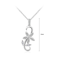 Load image into Gallery viewer, Simple and Fashion Flower Pendant with Cubic Zircon and Necklace - Glamorousky
