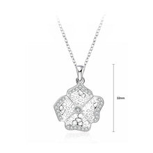 Load image into Gallery viewer, Fashion Hollow Flower Pendant with Cubic Zircon and Necklace - Glamorousky