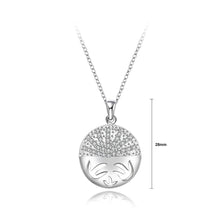 Load image into Gallery viewer, Fashion Elegant Geometric Round Pendant with Cubic Zircon and Necklace - Glamorousky