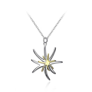 Simple and Fashion Starfish Pendant with Necklace - Glamorousky