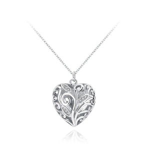 Simple and Fashion Heart Pendant with Necklace - Glamorousky
