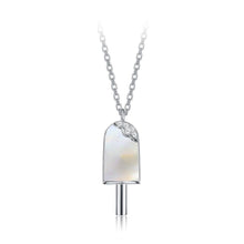 Load image into Gallery viewer, 925 Sterling Silver  Creative Fashion Popsicle Pendant with Mother Of Pearl and Necklace - Glamorousky