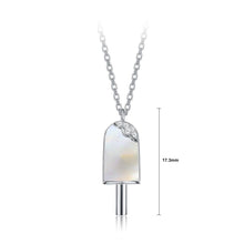 Load image into Gallery viewer, 925 Sterling Silver  Creative Fashion Popsicle Pendant with Mother Of Pearl and Necklace - Glamorousky