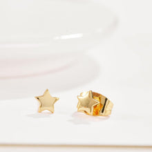 Load image into Gallery viewer, Simple Fashion Plated Gold Star Stud Earrings - Glamorousky