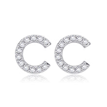 Load image into Gallery viewer, Simple Fashion Letter C Cubic Zircon Stud Earrings - Glamorousky
