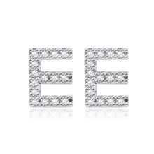 Load image into Gallery viewer, Simple and Fashion Letter E Cubic Zircon Stud Earrings - Glamorousky