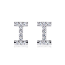 Load image into Gallery viewer, Simple Fashion Letter I Cubic Zircon Stud Earrings - Glamorousky