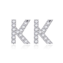Load image into Gallery viewer, Simple Fashion Letter K Cubic Zirconia Stud Earrings - Glamorousky
