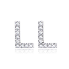 Load image into Gallery viewer, Simple Fashion Letter L Cubic Zircon Stud Earrings - Glamorousky