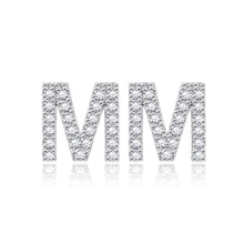 Load image into Gallery viewer, Simple and Fashion Letter M Cubic Zircon Stud Earrings - Glamorousky