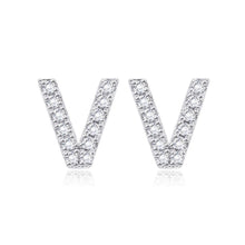 Load image into Gallery viewer, Simple and Fashion Letter V Cubic Zircon Stud Earrings - Glamorousky