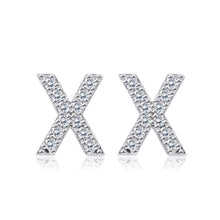 Load image into Gallery viewer, Simple Fashion Letter X Cubic Zircon Stud Earrings - Glamorousky