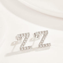 Load image into Gallery viewer, Simple Fashion Letter Z Cubic Zircon Stud Earrings - Glamorousky
