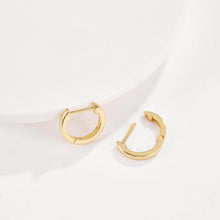 Load image into Gallery viewer, Simple Fashion Plated Gold Geometric Circle Stud Earrings - Glamorousky