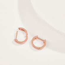 Load image into Gallery viewer, Simple Fashion Plated Rose Gold Geometric Circle Stud Earrings - Glamorousky