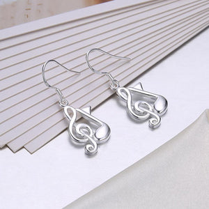 Simple and Fashion Music Note Earrings - Glamorousky